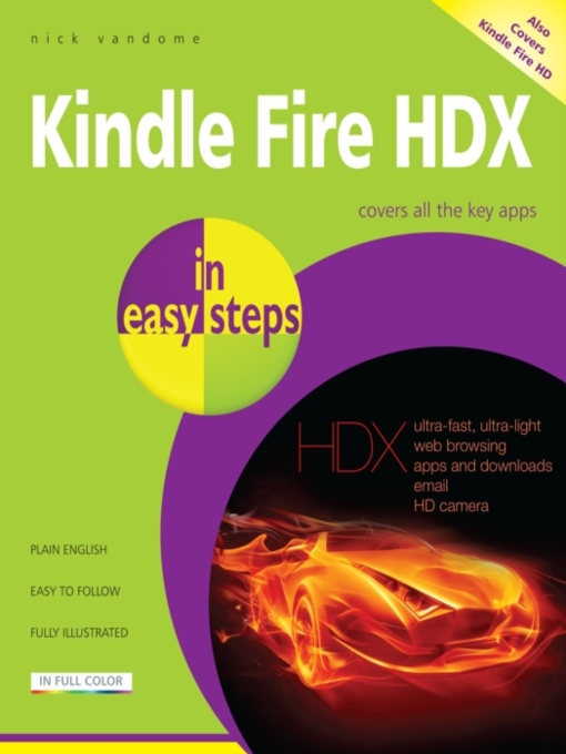 Title details for Kindle Fire HDX in easy steps by Nick Vandome - Available